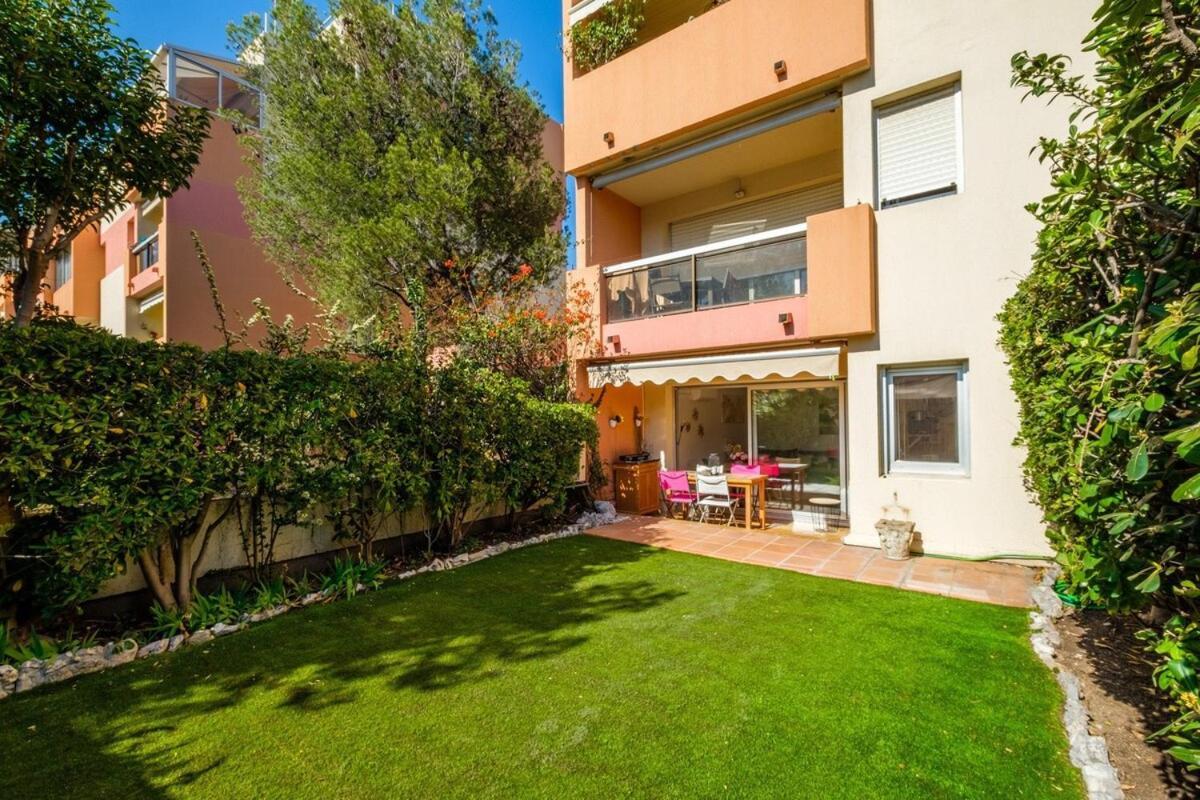 Ferienwohnung Le Riviera ~ Jardin ~ Parking ~ Climatisation Cagnes-sur-Mer Exterior foto