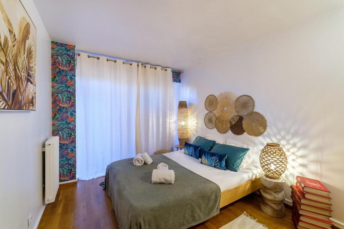 Ferienwohnung Le Riviera ~ Jardin ~ Parking ~ Climatisation Cagnes-sur-Mer Exterior foto