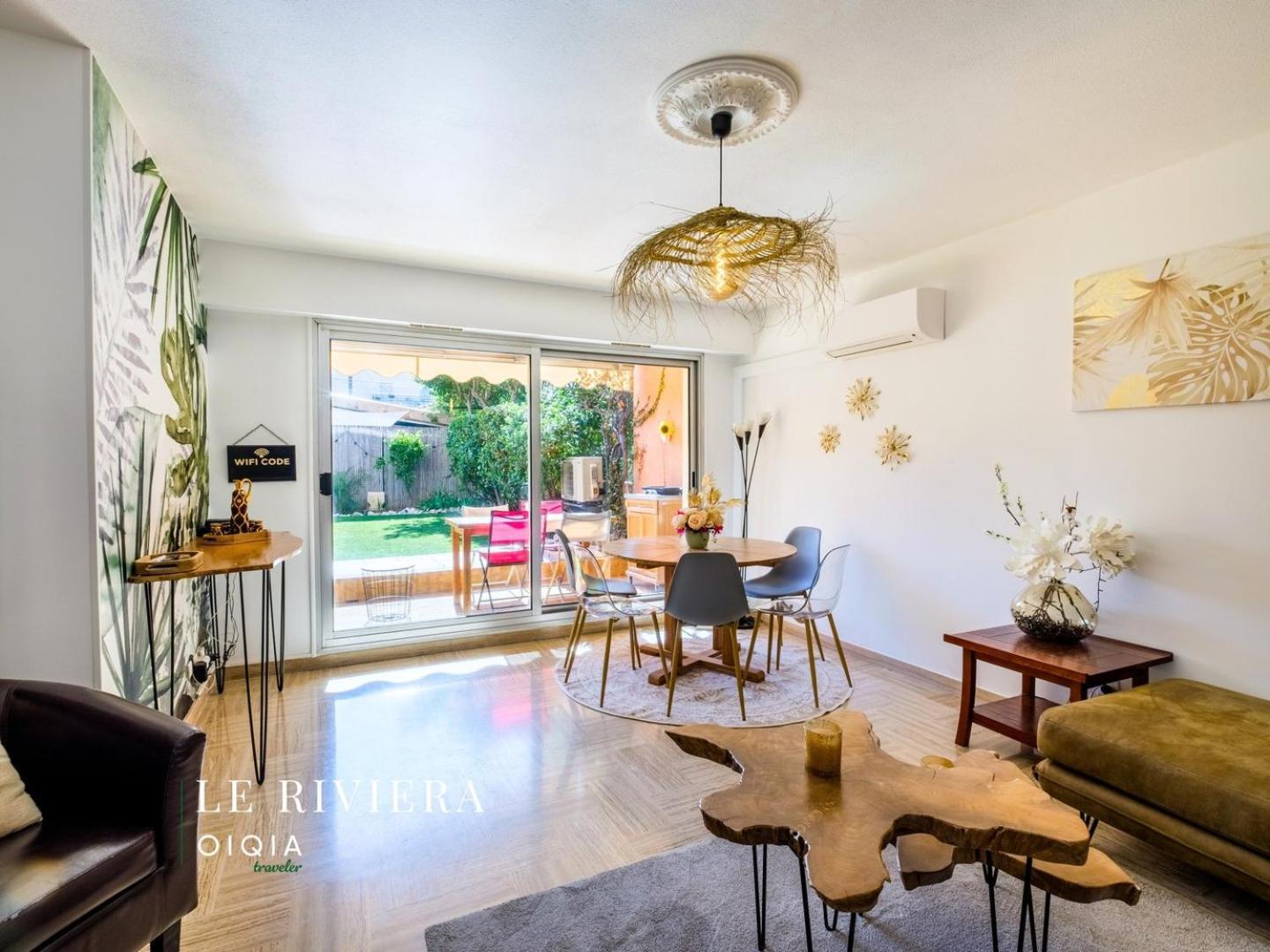 Ferienwohnung Le Riviera ~ Jardin ~ Parking ~ Climatisation Cagnes-sur-Mer Exterior foto